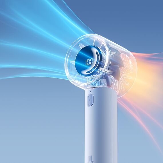 Jisulife Handheld Fan 10S 5000mAh Portable USB Fan - Blue - Fan Coolers - Cooling & Heating - Techbox