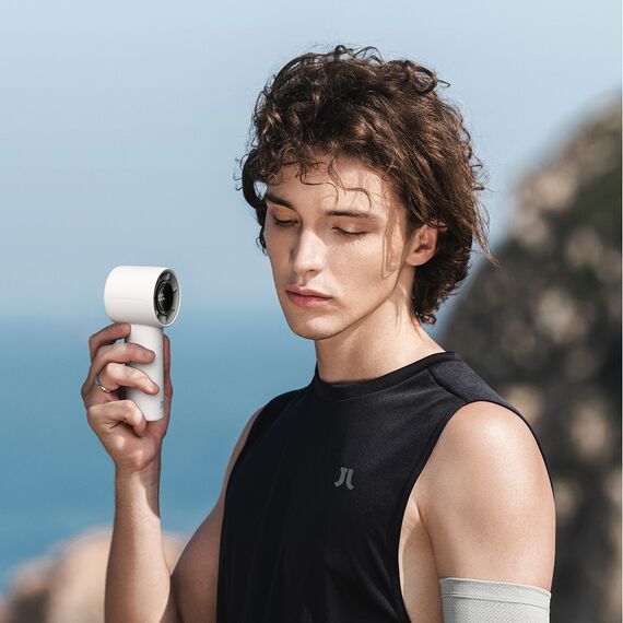Jisulife Handheld Fan 10S 5000mAh Portable USB Fan - Gray - Fan Coolers - Cooling & Heating - Techbox
