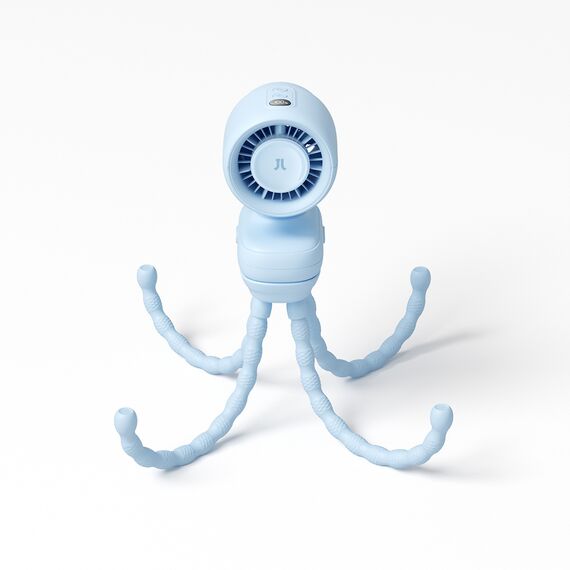 Jisulife Stroller Fan 4 5000mAh Mini Fan for Stroller with Flexible Tripod - Blue - Fan Coolers - Cooling & Heating - Techbox