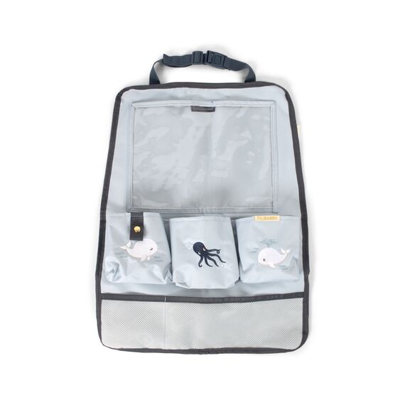 Filibabba - Backseat Organizer - Christian's Whale Tales - Blue / Baby and Children