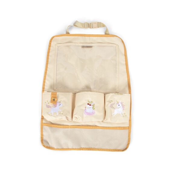 Filibabba - Backseat Organizer - Unicorn Shores - Yellow / Baby and Children