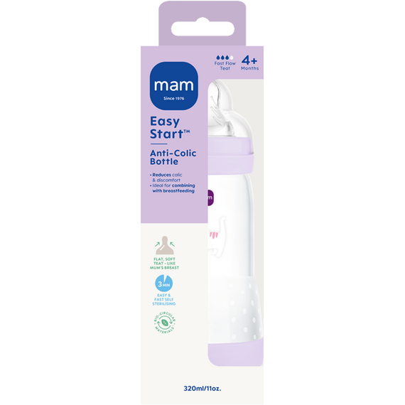 MAM - Easy Start Anti-Colic Bottle - Pink - 320ml / Baby and Children