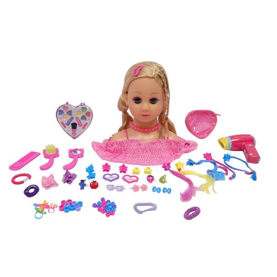 Happy Friend - Make Up Dollhead - Blonde (804012) / Toys