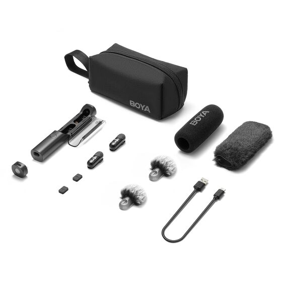 Mikrofon BOYA MAGIC-05 bezprzewodowy 2.4GHz USB-C - czarny | Techbox