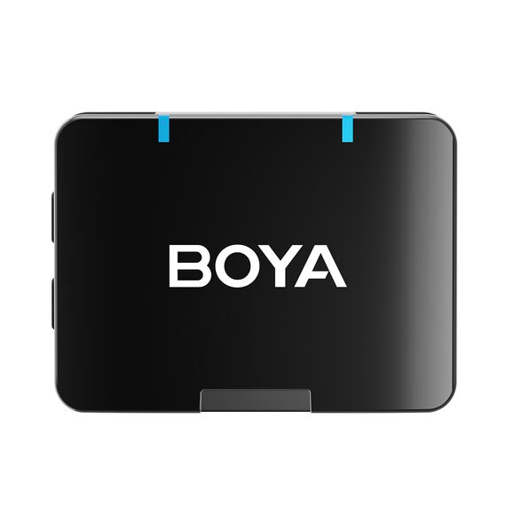 Mikrofony krawatowe BOYA BOYAMIC 2-02 bezprzewodowe 2.4 GHz - czarne | Techbox