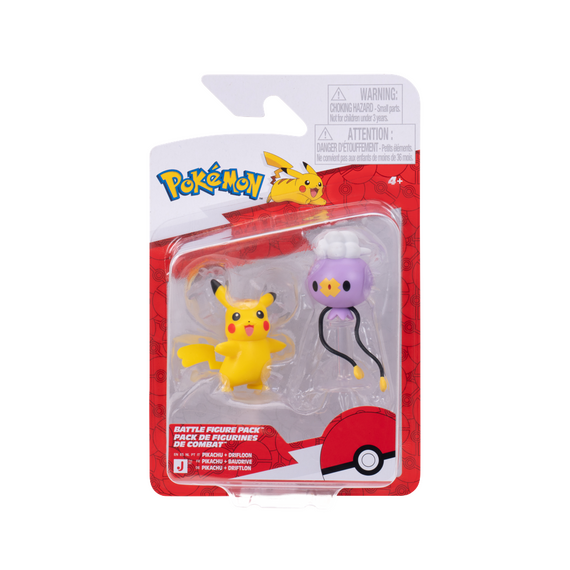 Pokémon - Battle Figure Drifloon & Pikachu (PKW4531) / Toys