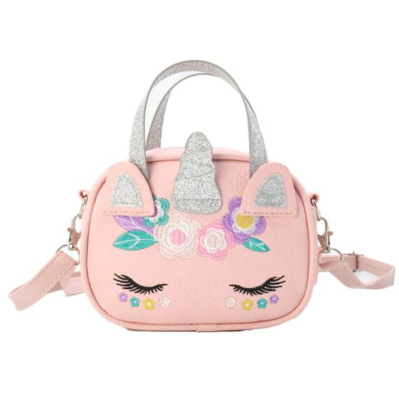 Tinka - Bag Unicorn Pink w/Embroidery Pretty Purse / Toys