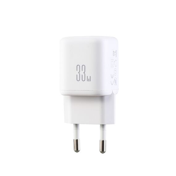Joyroom JR-TG7 33W USB-A + USB-C Wall Charger with 60W USB-C to USB-C 1m Cable - White - Powerbanks - Smartphone Chargers - Techbox