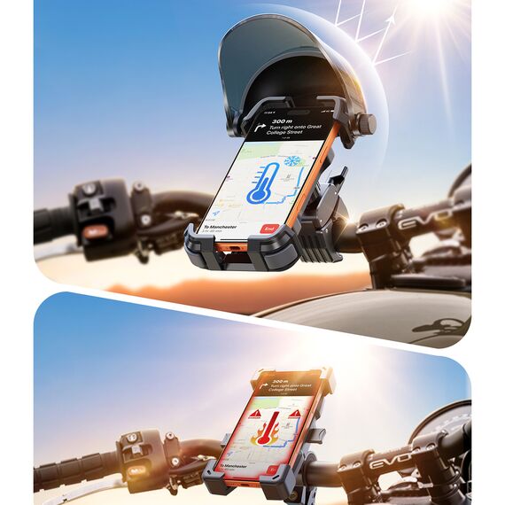Joyroom JR-ZS528 Bike Holder with Sun Visor - Black | Techbox