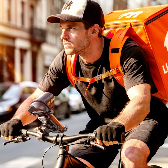 Joyroom JR-ZS528 Bike Holder with Sun Visor - Black | Techbox