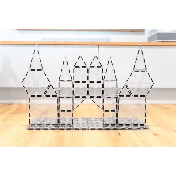Connetix - Clear Starter Pack 34 Pieces - (CT-C-00034-ST) / Toys