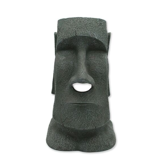 Winkee - Napkin Dispenser Moai Stone - Natural Stone Gray - Approximately 12 Inches Tall / Gadgets