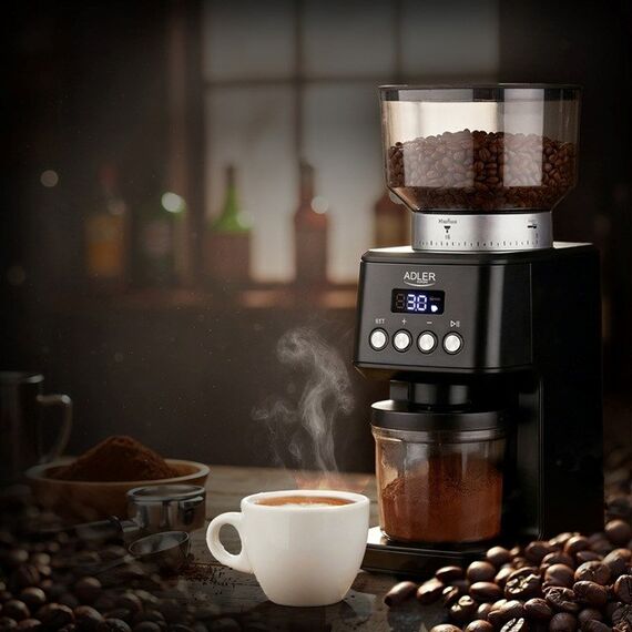 Adler AD 4300 Burr coffee grinder black | Techbox