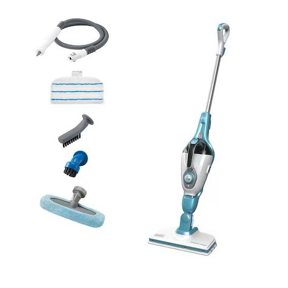 Black & Decker FSMH1321 steam cleaner Steam mop 0.5 L 1300 W Blue, White - Window Cleaners - Cleaning - Techbox