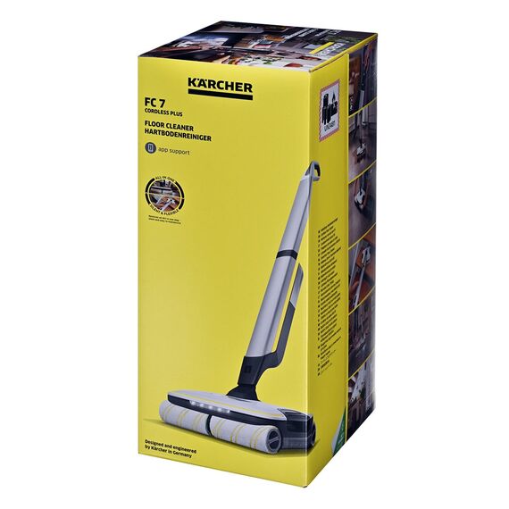 Kärcher FC 7 PLUS Electric mop Battery Wet Bagless Silver 2.85 Ah | Techbox