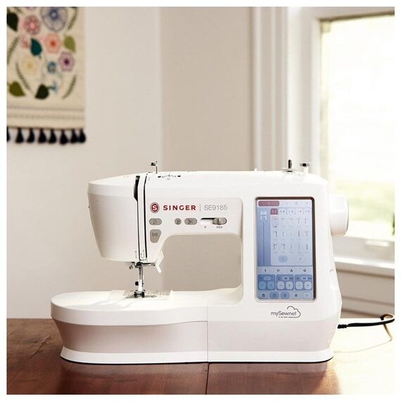 SINGER Sewing machine embroidery machine SE 9185 WiFi Electric current White - Various - Home - Techbox