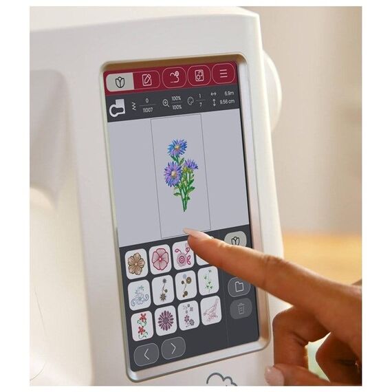 SINGER Sewing machine embroidery machine SE 9185 WiFi Electric current White - Various - Home - Techbox