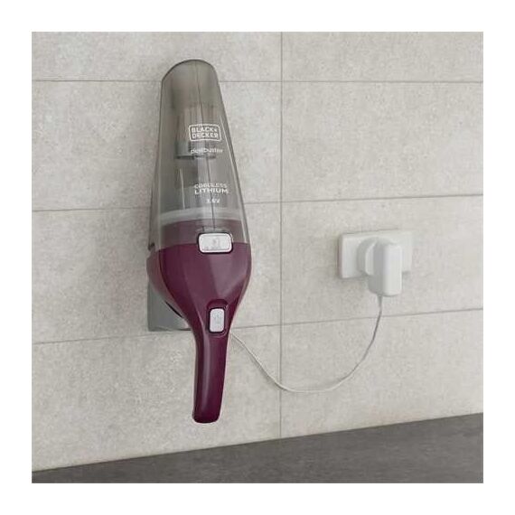 Black & Decker NVC115W handheld vacuum Grey, Purple Bagless | Techbox