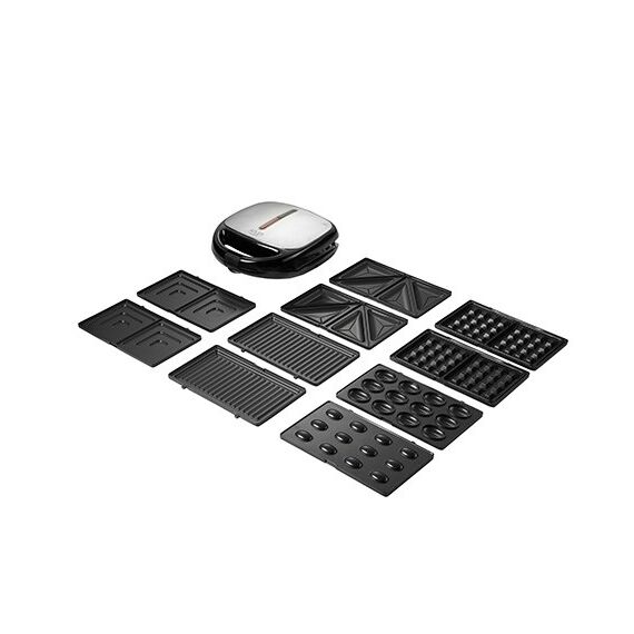 Adler AD 3040 sandwich maker 1200 W Black, Grey | Techbox