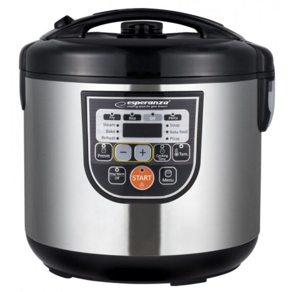 Esperanza EKG011 multi cooker 5 L 860 W Black, Stainless steel | Techbox
