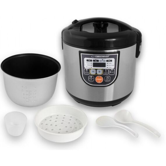 Esperanza EKG011 multi cooker 5 L 860 W Black, Stainless steel | Techbox