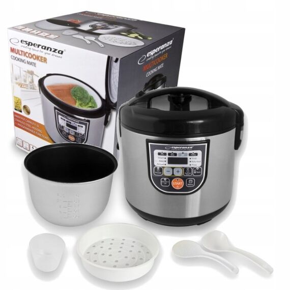 Esperanza EKG011 multi cooker 5 L 860 W Black, Stainless steel | Techbox