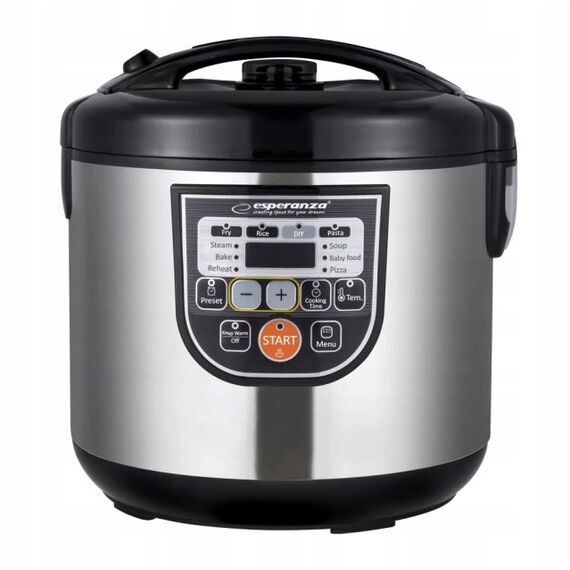 Esperanza EKG011 multi cooker 5 L 860 W Black, Stainless steel | Techbox