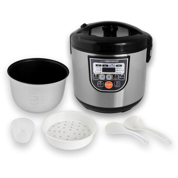Esperanza EKG011 multi cooker 5 L 860 W Black, Stainless steel | Techbox