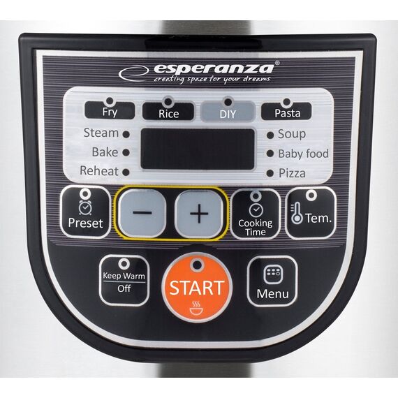 Esperanza EKG011 multi cooker 5 L 860 W Black, Stainless steel | Techbox
