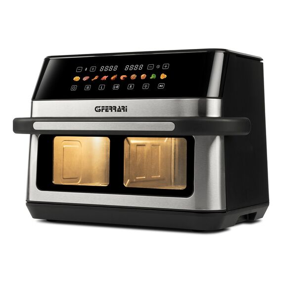 G3 Ferrari G10223 fryer Double 12 L Stand-alone 2200 W Hot air fryer Black, Stainless steel | Techbox