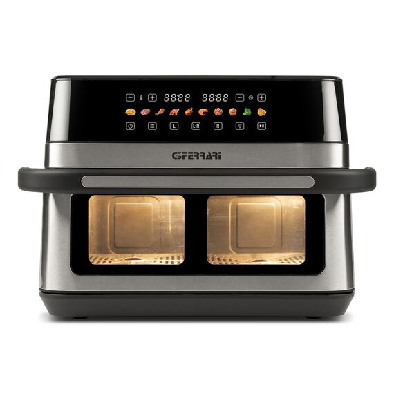 G3 Ferrari G10223 fryer Double 12 L Stand-alone 2200 W Hot air fryer Black, Stainless steel | Techbox