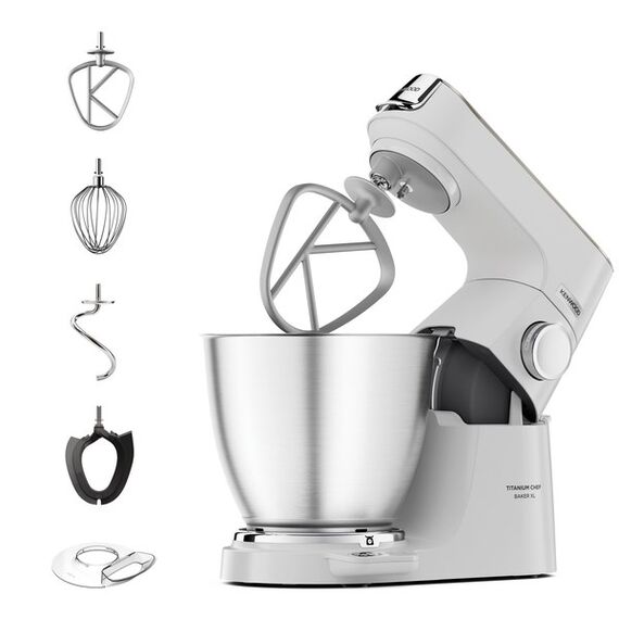 Kenwood Titanium Chef Baker XL food processor 1200 W 7 L White Built-in scales | Techbox