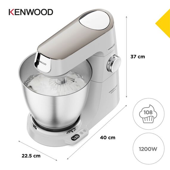Kenwood Titanium Chef Baker XL food processor 1200 W 7 L White Built-in scales | Techbox