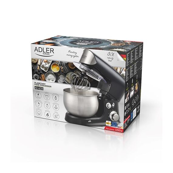 Planetary food processor ADLER AD 4226b black - Food Processors - Food preparation - Techbox