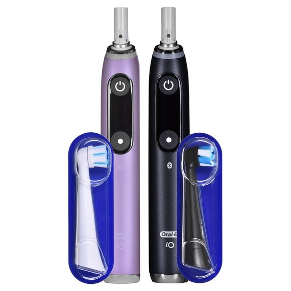 BRAUN ORAL-B ELECTRIC TOOTHBRUSH IO 9N SET DUO BLACK ONYX & ROSE QUARTZ | Techbox