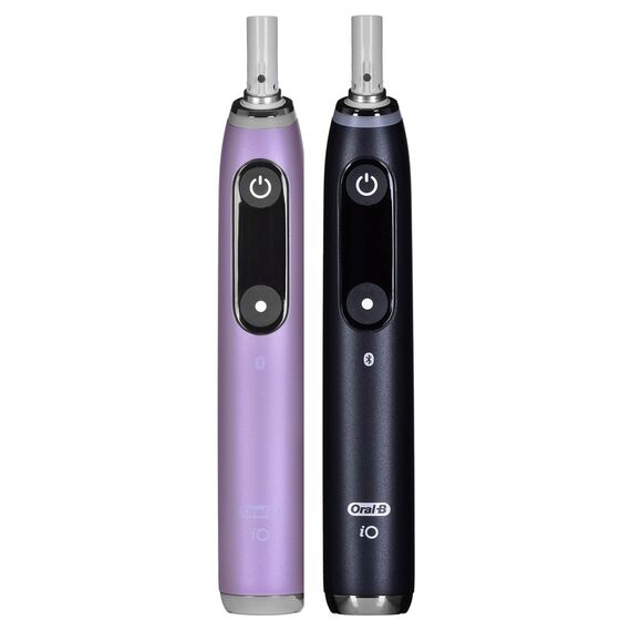 BRAUN ORAL-B ELECTRIC TOOTHBRUSH IO 9N SET DUO BLACK ONYX & ROSE QUARTZ | Techbox