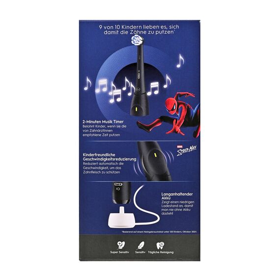 Oral-B iO Kids Spiderman Child Rotating toothbrush Black