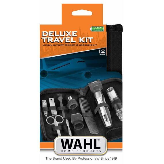 Wahl Travel Kit Deluxe Black, Stainless steel - Hair clippers & Trimmers - Personal Care - Techbox