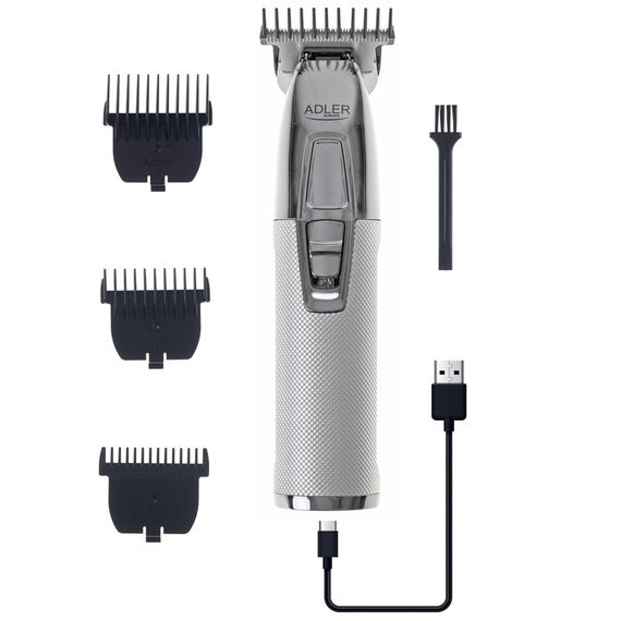 Adler AD 2836S beard trimmer Battery 4 6 mm Silver | Techbox