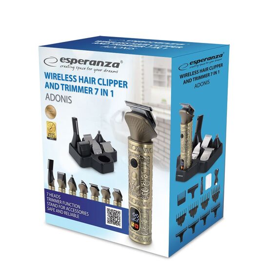 Esperanza EBC006 7-in-1 Cordless hair clipper - Hair clippers & Trimmers - Personal Care - Techbox