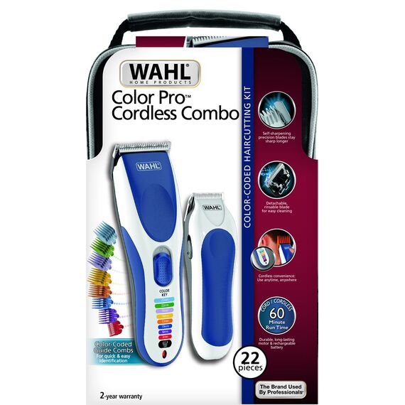 Wahl 09649-916 hair trimmers/clipper Blue, White 8 Nickel-Metal Hydride (NiMH) | Techbox