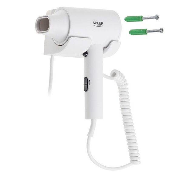 Adler AD 2285w Hotel hair dryer white - Hair Dryers - Personal Care - Techbox