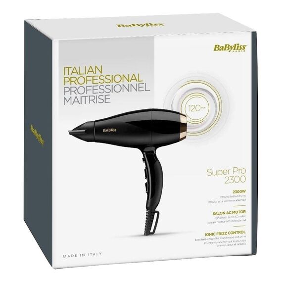 BaByliss Super Pro 2300 2300 W Black, Gold | Techbox