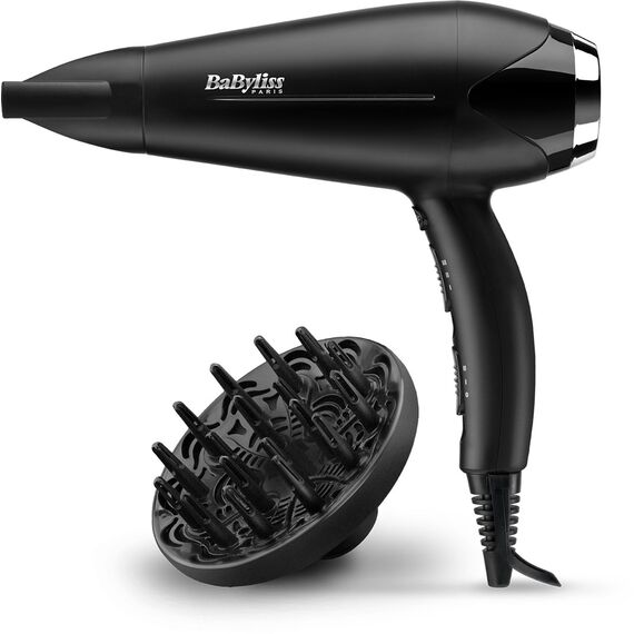 BaByliss D572DE hair dryer 2200 W Black | Techbox