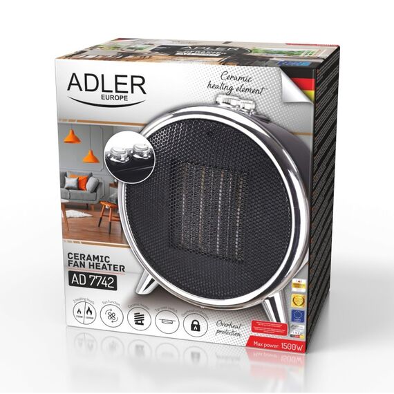 ADLER CERAMIC HEATER AD 7742 - Fan Heaters - Cooling & Heating - Techbox