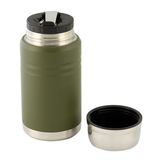 M-Tac UN-R02-750A Food thermos with foldable stainless steel spoon, 750 ml, olive green - Various - Coffee & Beverages - Techbox