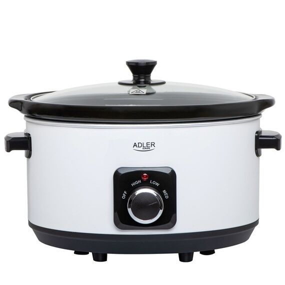 Adler AD 6413W Slow cooker 5.8 l White | Techbox