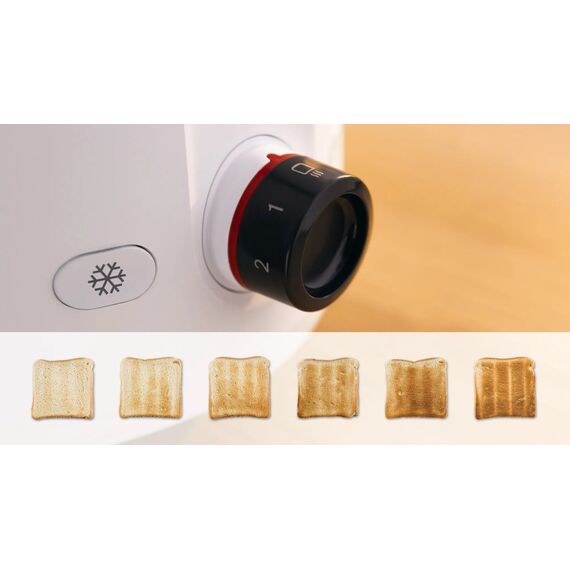 Bosch TAT2M121 toaster 6 2 slice(s) 950 W White - Toasters - Breakfast & Sweets - Techbox