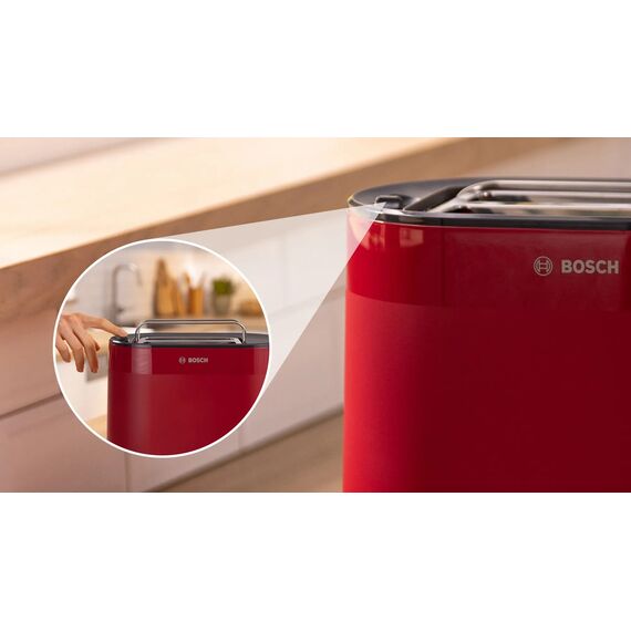 Bosch TAT2M124 toaster 6 2 slice(s) 950 W Red | Techbox