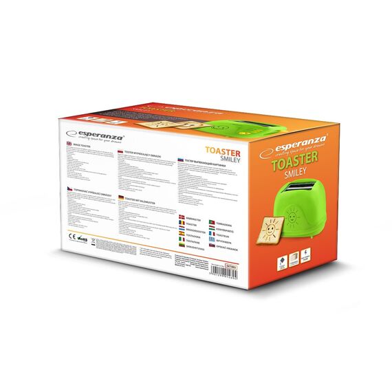 Esperanza EKT003 Toaster 750 W Green - Toasters - Breakfast & Sweets - Techbox